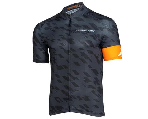 Performance Men's Fondo Cycling Jersey (Grey/Black/Orange) (Standard Fit) (3XL)