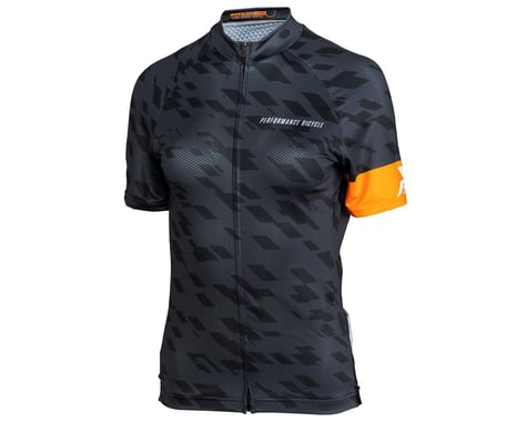 Performance Jakroo Women's Fondo Cycling Jersey (Grey/Black/Orange) (S)
