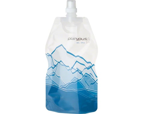 Platypus SoftBottle Water Bottle with Push-Pull Cap: 32oz~ Mountains