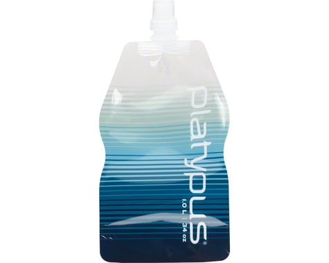 Platypus SoftBottle Water Bottle with Push-Pull Cap: 1-Liter, Stripe Blue