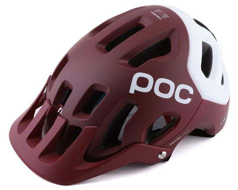 POC Tectal Race SPIN Helmet (Propylene Red/Hydrogen White Matte) (M/L)