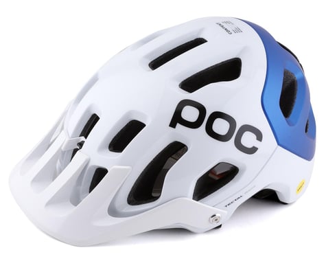 POC Tectal Race MIPS Helmet (Hydrogen White/Matt Opal Blue Metallic) (S)