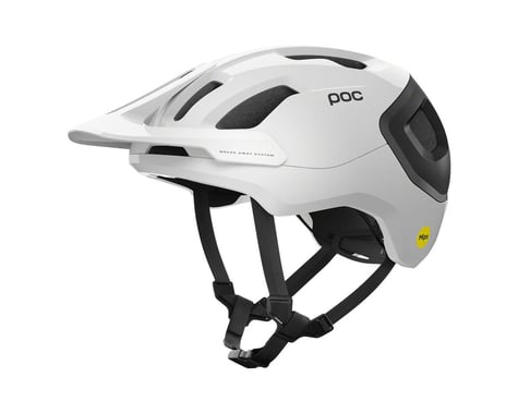 POC Axion Race MIPS Helmet (White/Matte Black) (L)