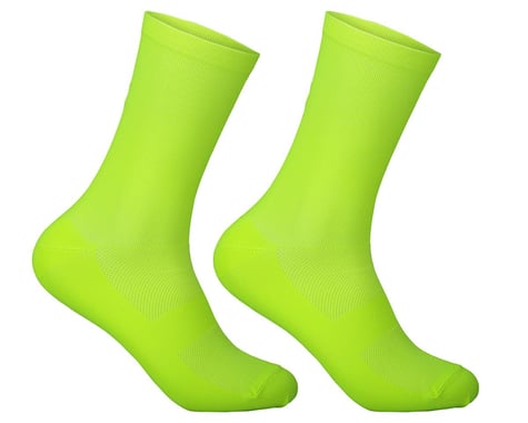POC Fluo Mid Socks (Fluorescent Yellow/Green) (M)