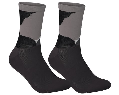 POC Essential Print Sock (Color Splashes Multi Sylvanite Grey) (S)
