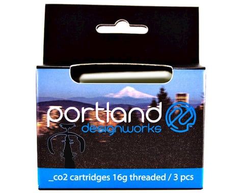 Portland Design Works CO2 Refill Cartridges (Silver) (3 Pack) (16g)