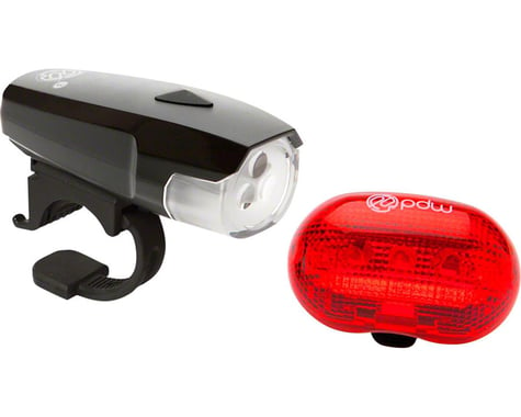 Portland Design Works Spaceship 3 Headlight and Red Planet Taillight Set