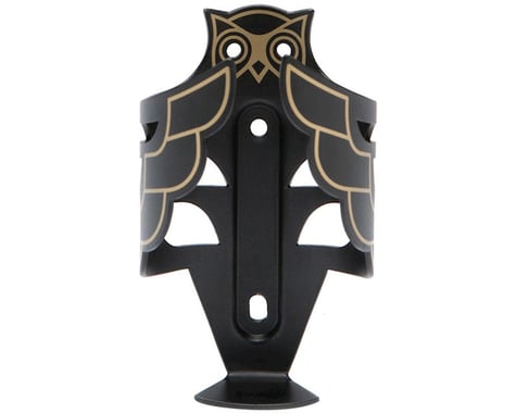 Portland Design Works Owl Water Bottle Cage (Black/Gold)