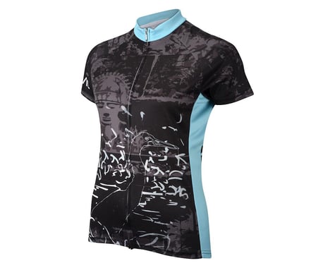 Primal Wear Women's Flocka Short Sleeve Jersey (Black/Blue) (Xxlarge)