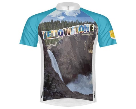 Primal Wear Men's Short Sleeve Jersey (Yellowstone National Park) (L)