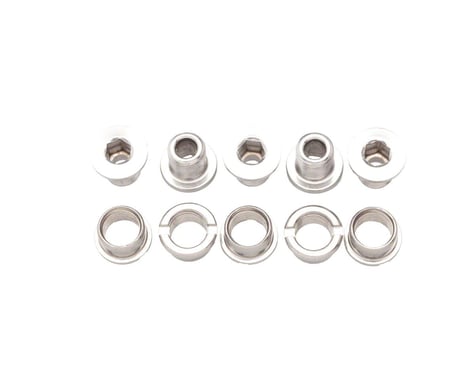 Problem Solvers Double Chainring Bolts (Silver) (Chromoly) (5 Pack)