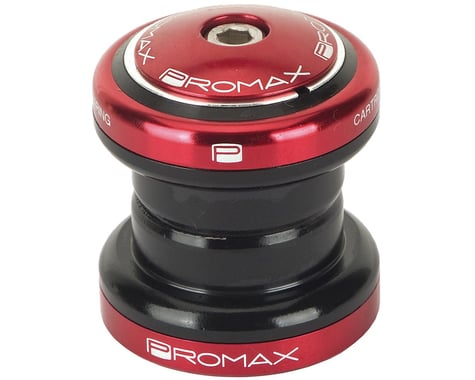 Promax PI-2 Press-in 1-1/8" Headset (Red) (Steel Sealed Bearing)