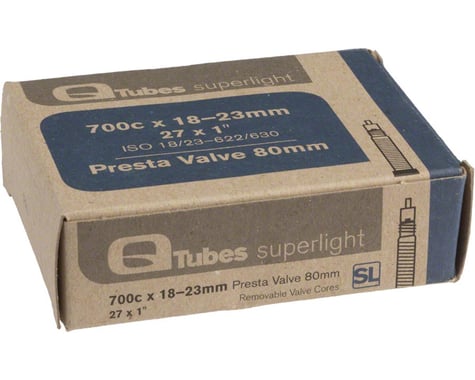 Q-Tubes Superlight 700c x 18-23mm 80mm Presta Valve Tube