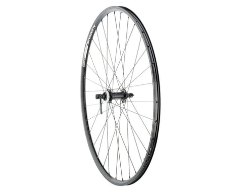 Quality Wheels Value Double Wall Series Disc/Rim Front Wheel (Black) (QR x 100mm) (700c / 622 ISO)