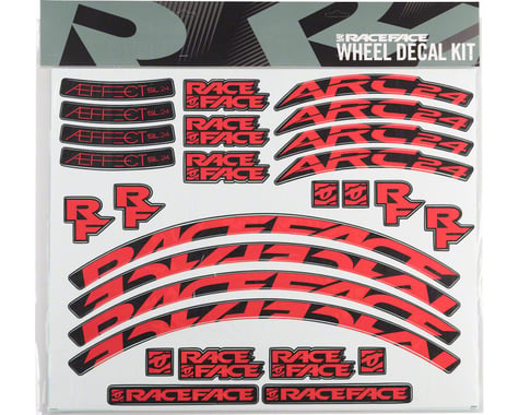 Race Face Decal Kit for Arc 24 Rims & Aeffect SL 24 Wheels (Red)
