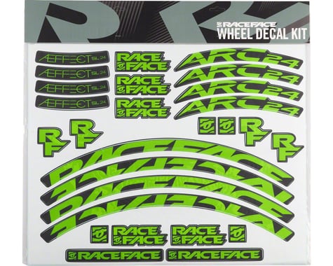 Race Face Decal Kit for Arc 24 Rims & Aeffect SL 24 Wheels (Green)