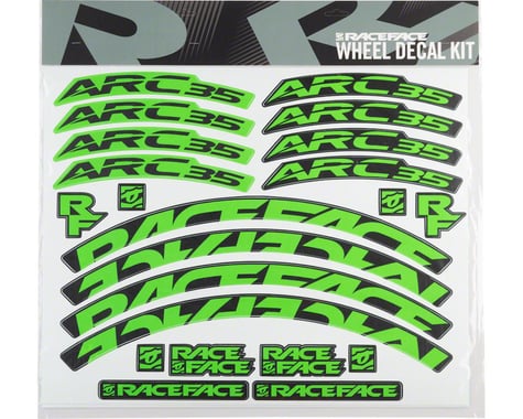 Race Face Decal Kit for Arc 35 Rims (Green)