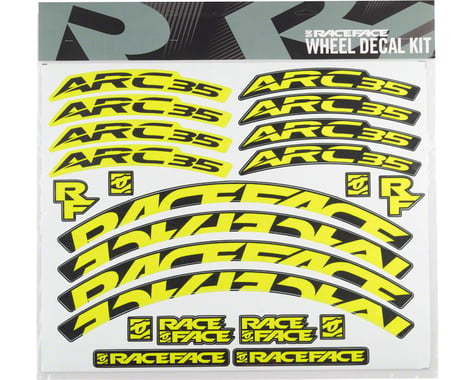 Race Face Decal Kit for Arc 35 Rims (Yellow)