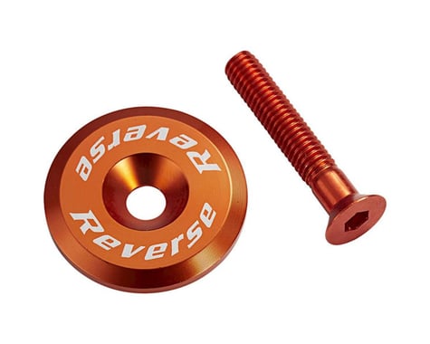 Reverse Components Alloy Ahead Top Cap with Screw (Orange)