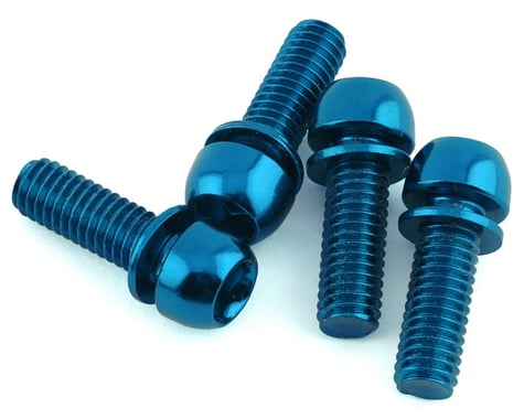 Reverse Components Disc Brake Caliper Bolts (Blue) (M6 x 18) (4)