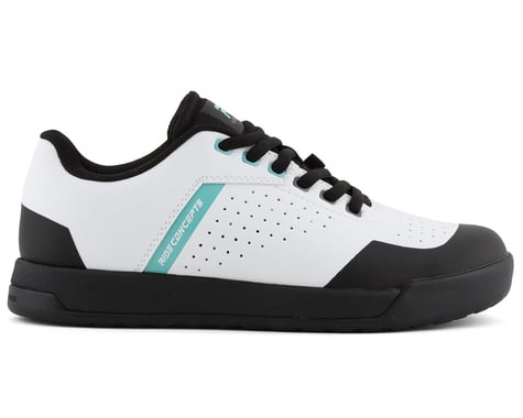 Ride Concepts Women's Hellion Elite Flat Pedal Shoe (White/Aqua) (5)