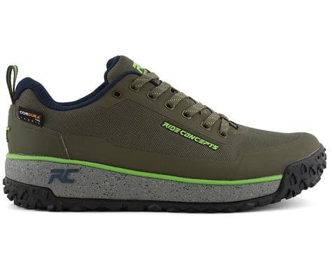 Ride Concepts Men's Tallac Flat Pedal Shoe (Olive/Lime) (7.5)