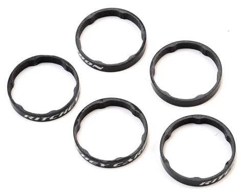 Ritchey Carbon Headset Spacer Set (Black) (5) (5mm)
