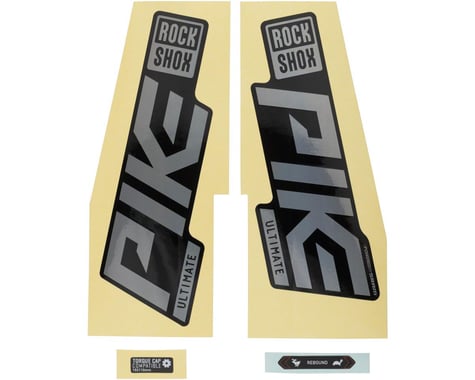 RockShox Pike Ultimate Decal Kit (Gloss Rainbow for Gloss Black Lowers)