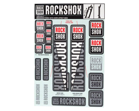 RockShox Decal Kit (35m) (White)