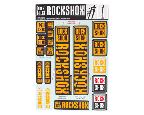 RockShox Decal Kit (35m) (Orange)