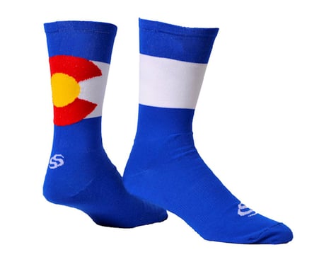 Save Our Soles ColoRADo 7" Socks (Blue) (L)