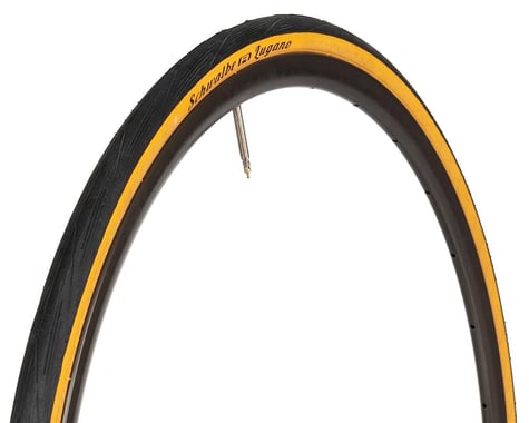 Schwalbe Lugano Tire (Wire Bead) (Black/Tan)