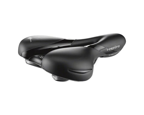 Selle Royal Respiro Saddle (Black) (Manganese Rails) (Moderate)