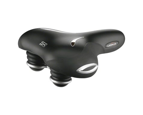 Selle Royal Lookin Relaxed Saddle (Black) (Steel Rails) (219mm)