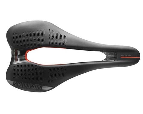 Selle Italia SLR Boost Kit Carbonio Superflow Saddle (Black) (L3) (145mm)