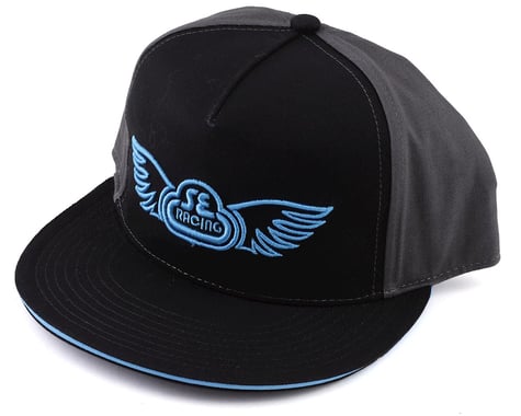 SE Racing Wing Logo Hat (Black/Grey) (Universal Adult)