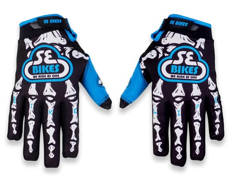 SE Racing Bike Life Skeleton Gloves (Black)