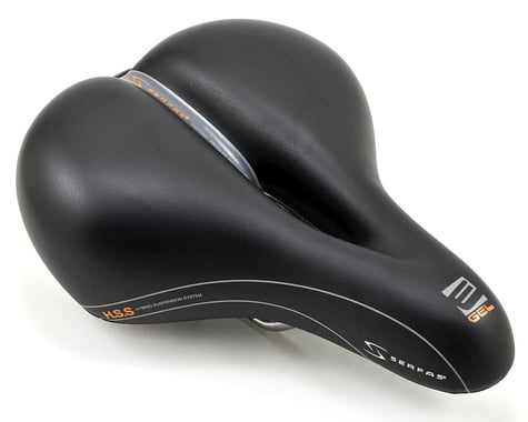 Serfas E-Gel Cruiser Saddle w/ Elastomers & Cutout