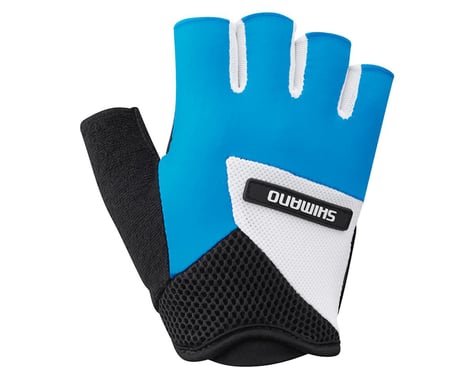 Shimano Airway Short Finger Gloves (Blue/White/Black)