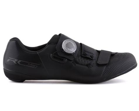 SCRATCH & DENT: Shimano RC5 Road Bike Shoes (Black) (Wide Version) (48) (Wide)