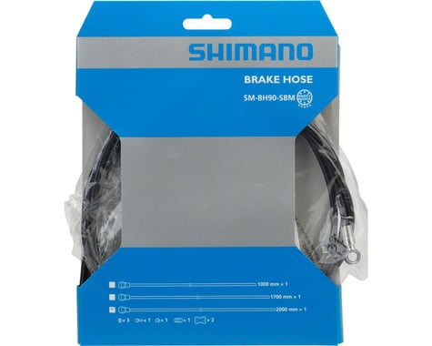 Shimano BH90-SBM 2000mm Disc Brake Hose Kit, Black, for XTR M9000 and M9020 Disc