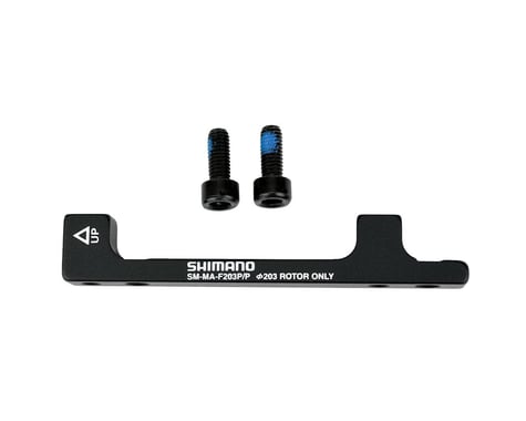 Shimano Disc Brake Adapters (Black) (F203P/P) (Post Mount) (203mm Front)