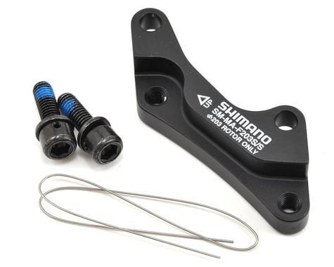 Shimano Disc Brake Adapters (Black) (For IS Caliper) (F203S/S) (IS to IS) (203mm Front)