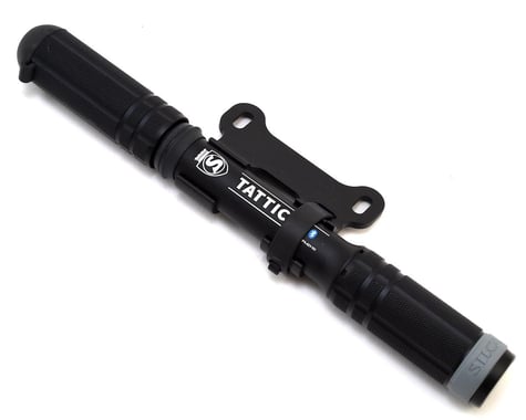 Silca Tattico Bluetooth Mini Pump w/ a hose and bottle cage mount (Black)
