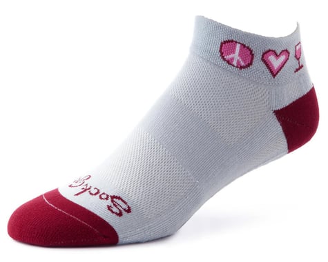Sockguy 1" Socks (Peace, Love, Wine)