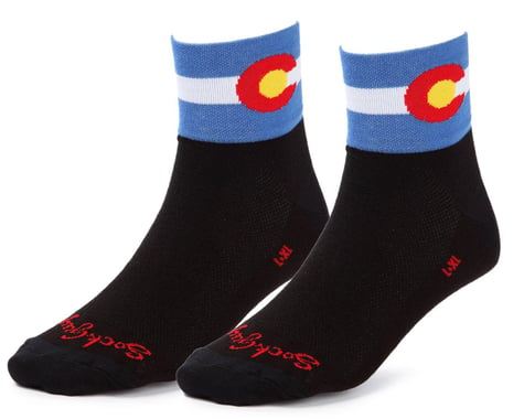 Sockguy 3" Socks (Colorado Flag) (L/XL)