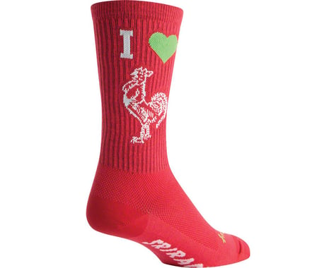 Sockguy 8" Socks (I Heart Sriracha)