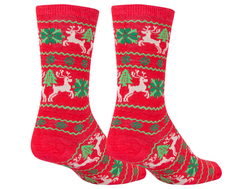 Sockguy 6" Wool Socks (Red Sweater Limited Edition) (L/XL)
