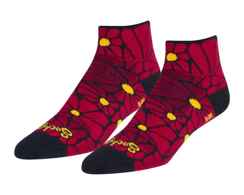 Sockguy Women's 1" Socks (Wildflower) (S/M)