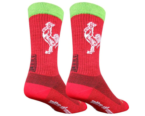 Sockguy 6" Wool Socks (Sriracha) (L/XL)